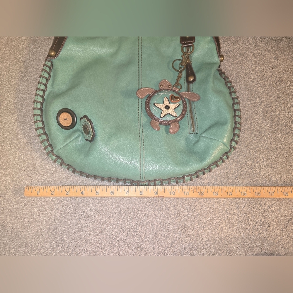 Chala Sea Turtle Tote With Coin Bag Assessory Travel Vacation Fun Leather - Picture 4 of 6